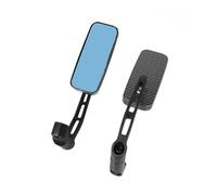 Motorcycle side mirrors 2PCS Motorcycle Accessories Modified Square Rearview Reverse Side Mirrors 8mm 10mm Universal For Handle Bar End