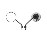 Motorcycle side mirrors 2pcs Universal Adjustable Matte Round Motorcycle Rearview Mirror Back Side Convex Handle Bar End Mirrors