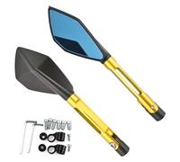 Motorcycle Side Mirrors For CB650R CB650 R CB 650R CBR650R CBR 650R Motorcycle Rearview Mirror CNC Side Mirrors Thread Size 10MM 8MM(1-Gold)