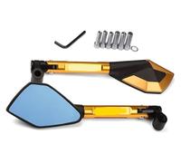 Motorcycle Side Mirrors For F900R F 900 F900 R 2020 2021 Motorcycle Handlebar End Mirrors Anti Glare Bluish Rearview Mirrors Accessories(Gold)