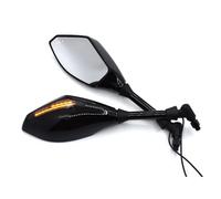 Motorcycle side mirrors Motorcycle Rearview Mirrors With Turn Signal Mirror For Aprilia(Black)