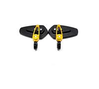 Motorcycle Side Mirrors Motorcycle Side Rearview Mirrors CNC Aluminum 7/8'' 22mm Handle Bar Motocross Side Rear View Mirror -glare Universal(Full Set D)