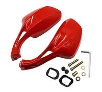 Motorcycle Side Mirrors Rear View Glasses 8mm For Suzuki Motorcycle side mirrors(RED)