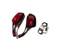 Motorcycle Side Mirrors Rear View Glasses 8mm For Suzuki UY125 Motorcycle side mirrors(Rose red)