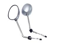 Motorcycle Side Mirrors Rear View Mirror For Django For QP150T-C Accessories(Grey-1pair)