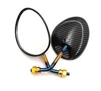 Motorcycle Side Mirrors Rearview Universal 8mm 10mm Motorcycle Burnt Titanium Oval Rearview Mirror For R1200GS F800GS G310R F700GS G650GS K1200R R1150GS