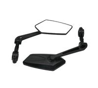 Motorcycle Side Mirrors Universal Bicycle Rear View Mirror Bike Cycling Clear Wide Range Back Sight Rearview Reflector Adjustable Handlebar Left Right Mirror(A+B)