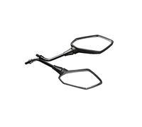 Motorcycle Side Mirrors Universal Convex Mirror 8mm 10mm Carbon Fiber 2Pcs/Pair Motorcycle Mirror Scooter E-Bike Rearview Mirrors Electrombile Back Side(10mm)