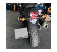 Motorcycle Side Mount LED License Plate Light For Ya&maha XV1100 Virago XV535 535 Registration Number Holder Bracket Rear Lamp Plates Bracket