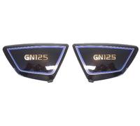 Motorcycle side panels in black, compatible with/replacement for Suzuki GN125