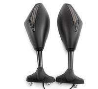 Motorcycle Side Rearview For YZF R1 R6 R6S/ MOTORCYCLE LED TURN SIGNAL MIRRORS Motorcycle Mirrors(Mattle Black 2 LEDS)