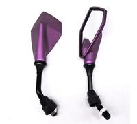 Motorcycle Side Rearview Mirror Motorcycle Rearview Mirror Handlebar Mirror Durable Wide Field Of View Motorcycle Accessories Motorcycle Mirrors(Purple)