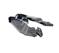 Motorcycle Side Spoiler For KAWASAKI ZX-6R ZX6R ZX14R Universal Motorcycle Adjustable Side Wing Spoiler Fairing With Rear View Mirror(Glossy Carbon Look)