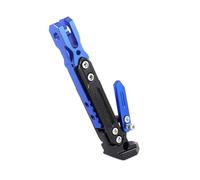 Motorcycle Side Stand Enlarger Universal Motorcycle Kickstand Parking Kick Stand Bracket Foot Side Supportor Crutch Heavy Lift Stable Crane Frame Anti-Sinking(Blue)