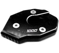 motorcycle side stand extender Motorcycles Z1000 Z 1000 Motorcycle CNC Kickstand Foot Side Stand Extension Pad Support Plate(Black)
