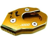 motorcycle side stand extender Motorcycles Z1000 Z 1000 Motorcycle CNC Kickstand Foot Side Stand Extension Pad Support Plate(Gold)
