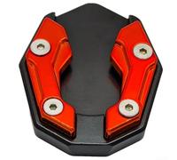 Motorcycle Side Stand Extension for NMAX Scooter Kickstand Foot Pad Aluminum Extender with Anodized Finish for Unstable Ground (red)