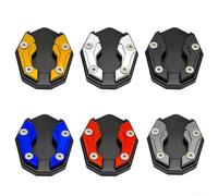 Motorcycle Side Stand Extension for NMAX Scooter Kickstand Foot Pad Aluminum Extender with Anodized Finish for Unstable Ground (Gold)