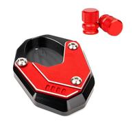 Motorcycle Side Stand Extension Kickstand Pad Tire Caps For Ninja 500 2025 For Ninja 500SE Z500 For ELIMINATOR 500 SE 2024 Motorcycle Kickstand Pad(1 Set-Red)