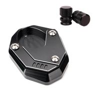Motorcycle Side Stand Extension Kickstand Pad Tire Caps For Ninja 500 2025 For Ninja 500SE Z500 For ELIMINATOR 500 SE 2024 Motorcycle Kickstand Pad(1 set-black)