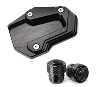 Motorcycle Side Stand Foot Pad For DUCATI For Monster 796 821 1200 1200S Kickstand Extender Plate Extension Enlarge,Valve Caps Motorbike Foot Side Stand Extension Plate