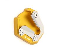 Motorcycle Side Stand For Y-AMAHA X-MAX300 XMAX300 XMAX 300 2021 Motorcycle CNC Kickstand Foot Side Stand Extension Pad Support Plate Enlarge(Gold)
