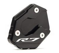 Motorcycle Side Stand Kickstand For YA&MAHA YZF-R7 2021-2022 Motorcycle Foot Support Enlarged And Widened Foot Support Pad(Black)
