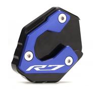 Motorcycle Side Stand Kickstand For YA&MAHA YZF-R7 2021-2022 Motorcycle Foot Support Enlarged And Widened Foot Support Pad(Blue)