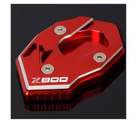 Motorcycle Side Stand Kickstand For Z800 2013-2017 Motorcycle Side Stand Enlarge Extension(Red)
