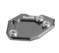 Motorcycle Side Stand Motorcycle Accessories Kickstand Enlarge Plate Pad Foot Side Stand For BMW F800GS F800 GS Adventure 2013-2018(Gray 2)