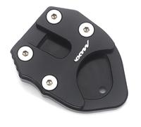 Motorcycle Side Stand Motorcycle Accessories Kickstand Sidestand Side Stand Enlarger Plate Pad For SYM For MAXSYM TL 500 For Maxsym TL500 2020(Black- Silver)