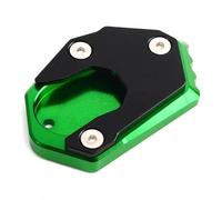 Motorcycle Side Stand Motorcycle Kickstand Foot Side Stand Extension Pad Support Plate For Kawasaki For Ninja1000SX 2020 2021 2022 2023(Green)