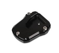 Motorcycle Side Stand Motorcycle Kickstand Sidestand Stand Extension Enlarger Pad For H-ONDA RX125 NS125LA NBX100 NX125 NCR125 2017-2023 2022 2021 2020(Black- Silver)