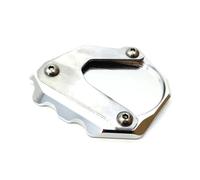 Motorcycle Side Stand Pad CNC Motorcycle Stand Pads Thick Aluminum Base Plate Non-slip For R1200 R NINE T Latte 14-16(Silver)