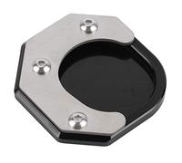 Motorcycle Side Stand Pad Enlarger Extension Kickstand Stabilizer for Tricker SEROW250 WR250R XT250X Aluminum Alloy Silver 75X73x10mm