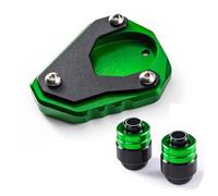 Motorcycle side stand pad For 650 2011-2022 Motorcycle Side Bracket Extension Plate To Increase The Accessories(A set green)