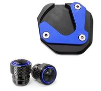Motorcycle Side Stand Pad For For HORNET For CB750 For CB 750 Kickstand Plate Extension Foot Support Enlarge, Valve Cap Motorbike Kickstand Side Stand Enlarge Pad(Blue 1)