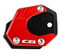 Motorcycle Side Stand Pad FOR H┐ONDA CB125R CB300R CB400X CB500X CB500F CB650R Neo Sports Cafe CB 125 300 400 500 650 R Extension Plate Side Stand Enlarge(Red,CB)