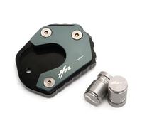 Motorcycle Side Stand Pad For H┐ONDA H┐ORNET CB900F 2002-2007 CB600F 2008-2013 Motorcycle CNC Kickstand Foot Side Stand Extension Pad Support Plate(Grey,A)