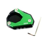 Motorcycle Side Stand Pad For K-AWASAKI ZH2 Z H2 ZH 2 2019 2020 2021 2022 2023 Motorcycle CNC Kickstand Foot Side Stand Extension Pad Support Plate Enlarge(Green)