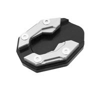 Motorcycle Side Stand Pad For Y-AMAHA NMAX155 XMAX300 Scooter Motorcycle Bike Kickstand Extender Foot Side Stand Extension Pad Support Plate Anti-skid Base(Silver)