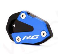 Motorcycle Side Stand Pad For Y-AMAHA YZFR6 YZF R6 2013 2014-2017 2018 2019 2020 2021 2022 Motorcycle Kickstand Foot Side Stand Extension Pad Support Plate(Blue)