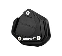 Motorcycle Side Stand Pad Motorcycle Acceesories Parking Side Stand Kickstand Enlarged Pad Support Plate For CFMOTO 700MT MT700 CF 700 MT 2025(Black-B)