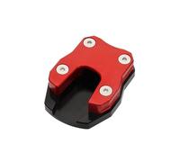 Motorcycle Side Stand Pad Motorcycle Kickstand Anti-skid Enlarged Base Foot Side Stand Support Extension Enlarger Pad For PCX 125 160 150 ADV150(Red)