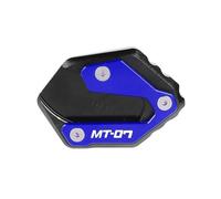 Motorcycle Side Stand Pad Motorcycle Kickstand Foot Side Stand Extension Enlarger Support For Yam&aha R7 MT07 YZF-R7 MT-07 For Tracer 7 700 XSR700 2019-2023(Mt-07 blue)