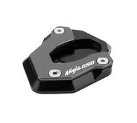 Motorcycle Side Stand Pad Motorcycle Single Leg Side Stand Enlarge Kickstand Extension Parking Side Stand Pad For ER6N ER6F NINJA650 NINJA 650(NINJA650-Titanium)