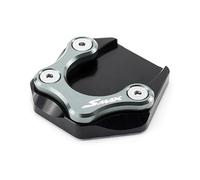 Motorcycle Side Stand Pad Motorcycles Accessories Parking Foot Side Stand Enlarger Plate Pad Kickstand Extension For Yam&aha SMAX155 SMAX 155(Titanium)