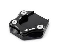Motorcycle Side Stand Pad Motorcycles Accessories Parking Foot Side Stand Enlarger Plate Pad Kickstand Extension For Yam&aha SMAX155 SMAX 155(Black)