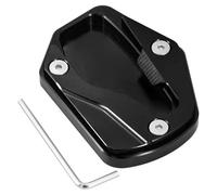 Motorcycle Side Stand Plate For HO&NDA For Forza350 300 250 125 NSS300 NSS350 For FORZA 300 350 Kickstand Foot Side Stand Extension Support Motorbike Kickstand Side Stand Extension Pad(Black 2)