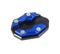 Motorcycle Side Stand Plate, Motorcycle Stand Underlay, Footrest Side Stand Accessories, Provides Better Support for the Scooter and Makes It More Stable in Stand (Blue)
